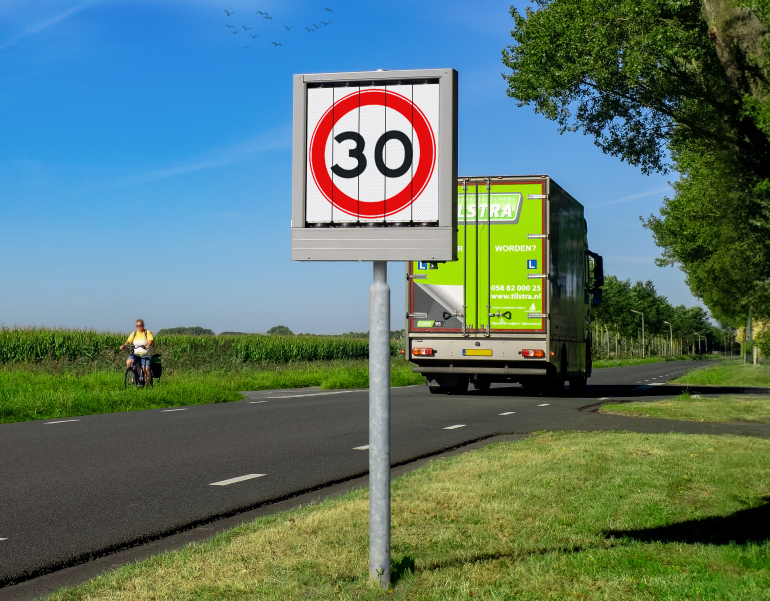Dynamisches Tempolimitschild 4