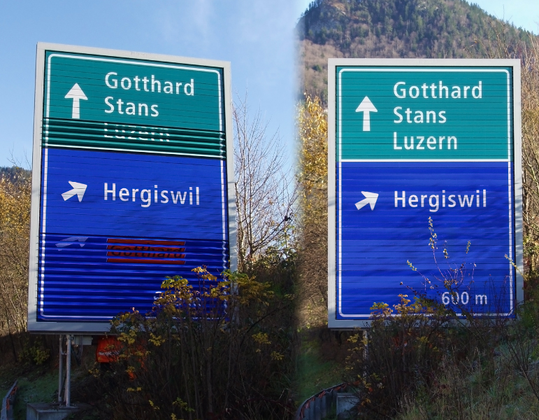 Traffic prism sign 5