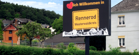freistehende LED Anzeige 101